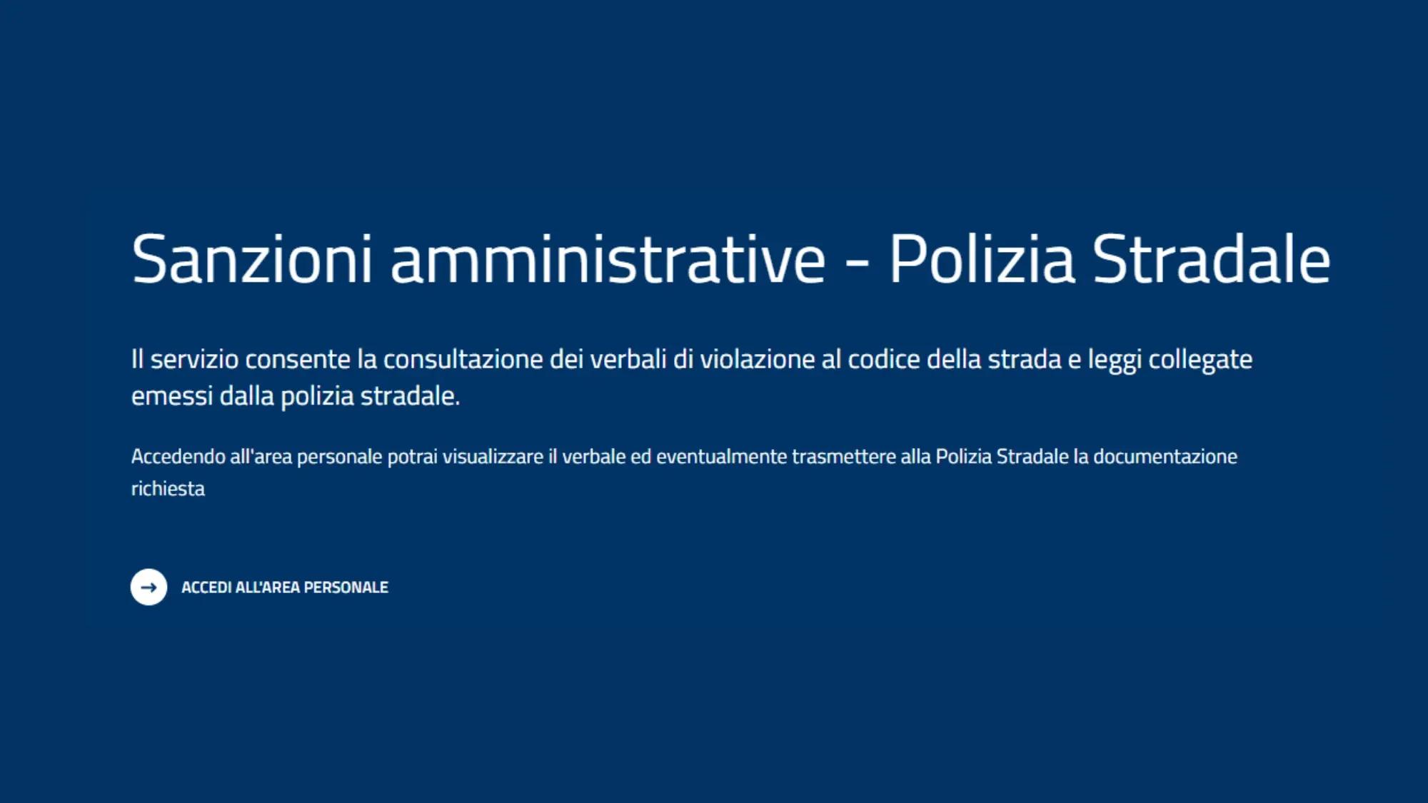 Gestione delle sanzioni amministrative online
