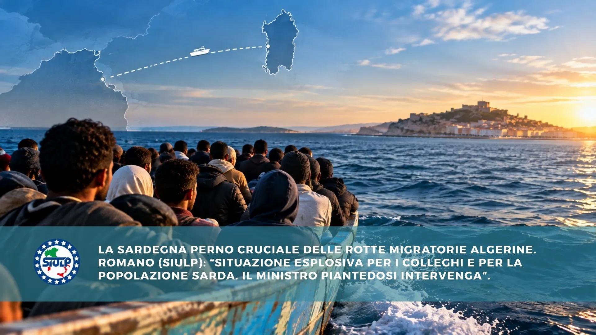 Rotte migratorie algerine - Situazione esplosiva per i colleghi e per la popolazione sarda.